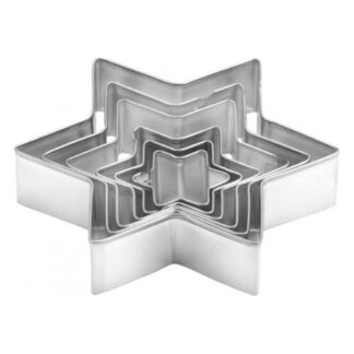 Stampo biscotti Formine biscotti Tescoma 631364 DELICIA Stella d. 2,5 - 9 cm Silver (ord.min.1.00 unità)