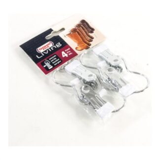 Set grucce Set grucce Domoliving 904002 ganci con pinza Cromo (ord.min.1.00 unità)