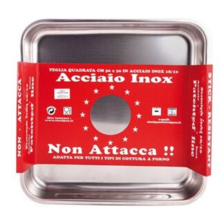 Teglia forno Teglia Steel Pan 11165 PATENTED alta Cromo (ord.min.1.00 unità)