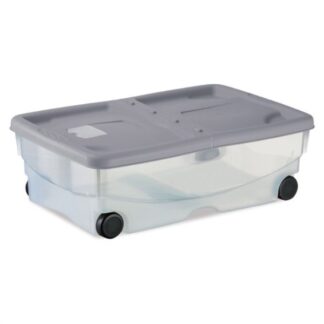 Contenitore salvaspazio Contenitore Stefanplast 13004 STEFANBOX Mario con ruote Stone grey (ord.min.1.00 unità)