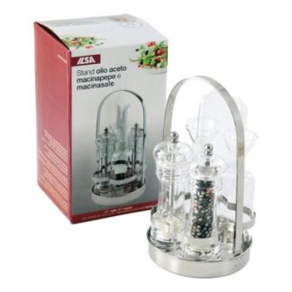 Set condimento Set condimento Ilsa 12560000IVV Menage Cromo (ord.min.1.00 unità)