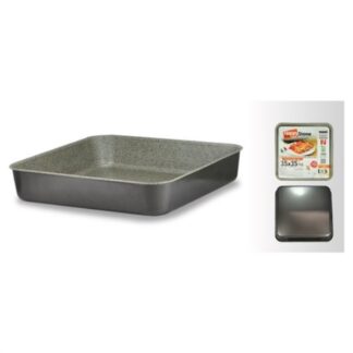 Teglia forno Teglia Mamù HAPSTTEGATXX3535H HAPPY STONE alta Grigio pietra (ord.min.1.00 unità)