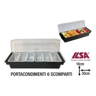 Contenitore alimenti Contenitore alimenti Ilsa 45190060PCV MIXAGE porta condimenti 6 scompa (ord.min.1.00 unità)