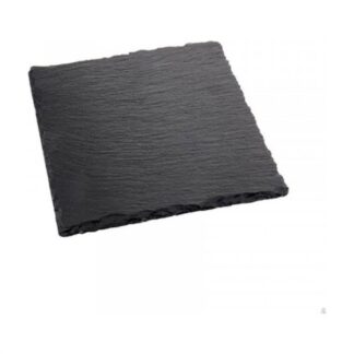 Piatto portata Piatto portata Ilsa 11970250PPV ARDESIA quadro Nero (ord.min.1.00 unità)