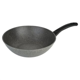 Wok Wok Ballarini 1008689 CORTINA 1 manico Grigio pietra (ord.min.1.00 unità)