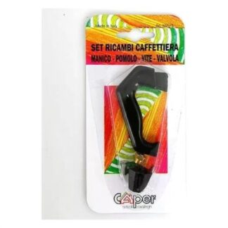 Manico e pomolo caffettiera Manico e pomolo caffettiera Caper Art MPV 2 3 Nero (ord.min.1.00 unità)