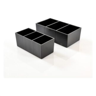 Porta bustine Porta bustine 3C Casa 5522 set 2 pz Nero (ord.min.1.00 unità)