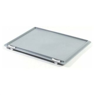 Coperchio contenitore Coperchio Pavoni Italia COPE43NGRC G con ganci per cassette Europa Gri (ord.min.1.00 unità)