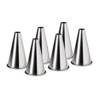 Set beccucci sacco decoratore Beccuccio sac a poche Trix FV62837 Tondo d. 4 - 15 mm Acciaio (ord.min.1.00 unità)