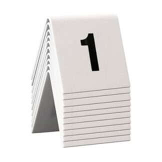 Segnaposto Segnaposto Vermes TN 1 10 WT SECURIT Set 10 Numeri da 1 a 10 Bianco (ord.min.1.00 unità)