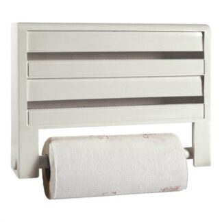 Porta rotolo cucina Porta rotolo Cosmoplast 909 triplo con carta Bianco (ord.min.1.00 unità)
