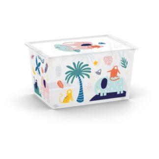 Contenitore salvaspazio Contenitore Keter 84180005161 C BOX STYLE con ruote Wild animals (ord.min.1.00 unità)