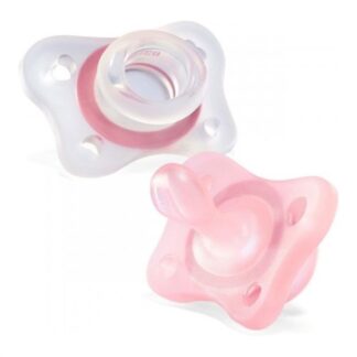 Gommotto Gommotto Chicco 7308851 PHYSIOFORMA bimba Dual Soft Trasparente e Rosa (ord.min.1.00 unità)