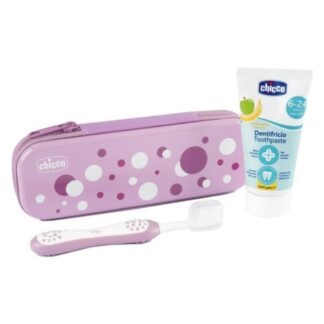 Set igiene orale infanzia Set igiene orale bimbi Chicco 120981 Lilla (ord.min.1.00 unità)