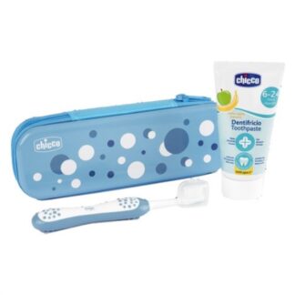 Set igiene orale infanzia Set igiene orale bimbi Chicco 120980 Azzurro (ord.min.1.00 unità)