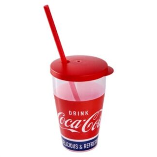 Bicchiere con cannuccia Bicchiere con cannuccia Snips 002001 COCA-COLA Rosso (ord.min.1.00 unità)