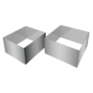 Coppapasta Coppapasta Pedrini 04GD300 2 pz 8x8 e 9x9 cm Cromo (ord.min.1.00 unità)