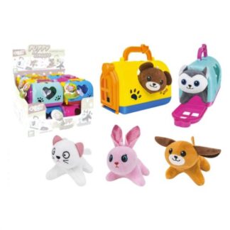 Peluche Peluche Globo 41979 W’TOY Cucciolo con trasportino da viaggio Assortit (ord.min.1.00 unità)