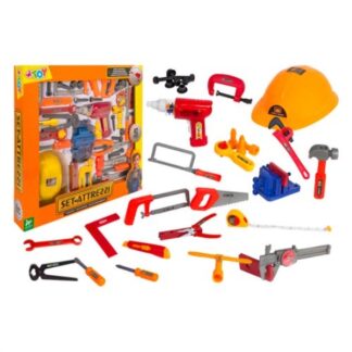 Set attrezzi lavoro giocattolo Globo 40721 W’TOY Set trapano con attre Set attrezzi lavoro giocattolo (ord.min.1.00unità)