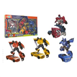 Set personaggi Set personaggi Globo 42569 W’TOY Set robot/autoTraxfigure Assortito (ord.min.1.00 unità)