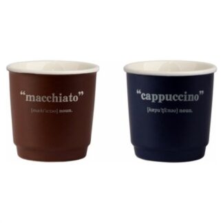 Set bicchierini caffè Set bicchierini caffè Amicasa Art 2 COFFEE Dark (ord.min.1.00 unità)