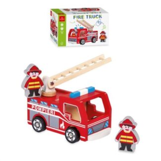 Prime attività Gioco prima infanzia Dal Negro 54107 Fire Truck veicolo pompieri legno (ord.min.1.00 unità)