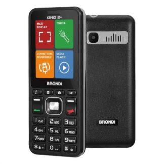 Cellulare Cellulare Brondi 10281090 KING 2+ Dual Sim Black (ord.min.1.00 unità)
