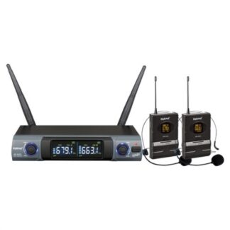 Kit microfoni Kit microfoni Karma Set 8302Lav doppio ad archetto Black e Grey (ord.min.1.00 unità)