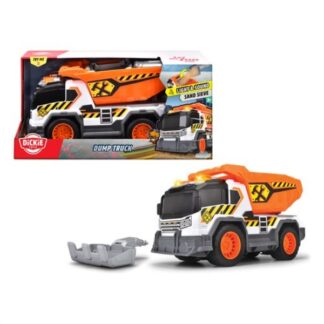 Mezzo cantiere Simba 203306025 DICKIE Camion Dump Truck luci e suoni Mezzo cantiere (ord.min.1.00unità)
