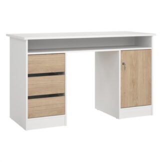 Scrivania Scrivania Tvilum 7049149HL FUNCTION PLUS White e Jackson hickory (ord.min.1.00 unità)