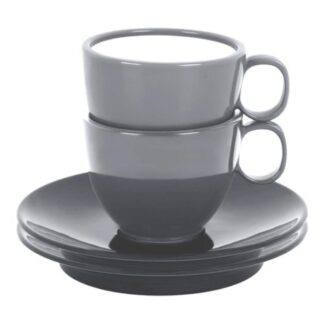Set tazzine campeggio Set tazzine campeggio Brunner 0830066C.C06 antislip Grigio (ord.min.1.00 unità)