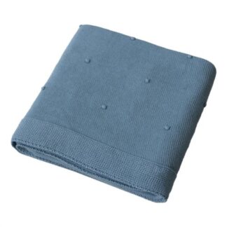 Coperta carrozzina Italbaby 020 2200 02 MORBIDO POIS maglia Avio Coperta carrozzina (ord.min.1.00unità)