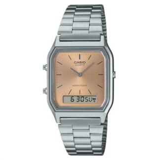 Orologio Casio AQ 230A 4AMQYES VINTAGE Silver e Bronze Orologio polso (ord.min.1.00unità)