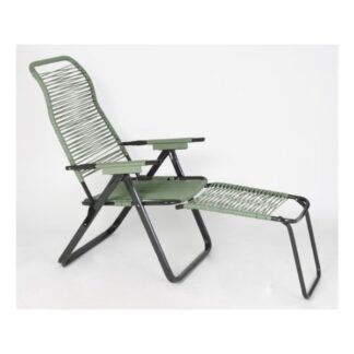 Sedia sdraio con poggiapiedi Sedia sdraio con poggiapiedi Metal F.A.R. 5CORDOPES CORDONATA Verde sa (ord.min.1.00 unità)