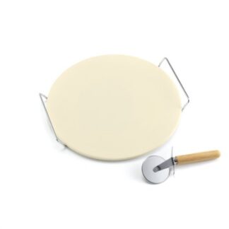 Pietra pizza Pietra pizza Ompagrill 103300 con supporto e rotella taglio (ord.min.1.00 unità)