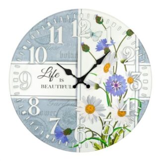 Orologio da parete Orologio da parete Lowell 21556 JUSTAMINUTE Life is Beautiful Multicol (ord.min.1.00 unità)