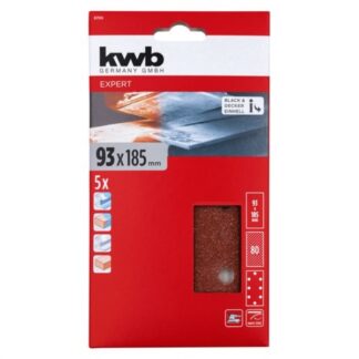 Set fogli abrasivi levigatrice Set fogli abrasivi Kwb 49817908 QUICK STICK (ord.min.1.00 unità)