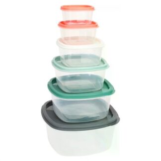 Set contenitori alimenti Koopman 911000240 EXCELLENT HOUSEWARE Colori Set contenitori alimenti (ord.min.1.00unità)