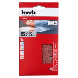 Set fogli abrasivi levigatrice Set fogli abrasivi Kwb 49817904 QUICK STICK (ord.min.1.00 unità)