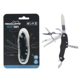 Coltellino multiuso Coltellino multiuso Redcliffs X20200170 15 funzioni Inox e Nero (ord.min.1.00 unità)