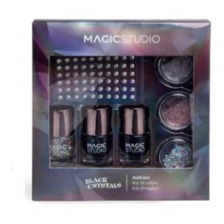 Cofanetto Make Up Idc Institute Black crystals complete nail set Cofanetti trucco (ord.min.1.00unità)