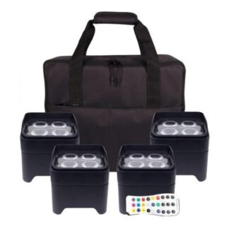 Proiettore disc jockey Colorkey MOBILEPAR Mini Hex 4 Pack Bundle Black Proiettore disc jockey (ord.min.1.00unità)