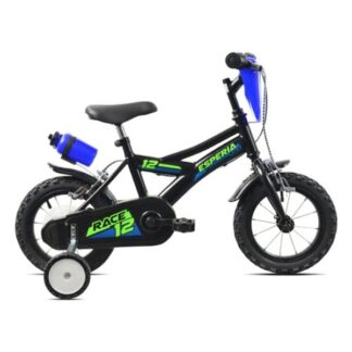 Bicicletta Esperia 259900 BIMBO RACE con rotelle Nero e Verde Bicicletta (ord.min.1.00unità)