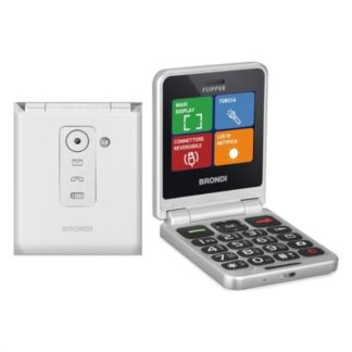 Cellulare Cellulare Brondi FLIPPER Dual Sim White metal (ord.min.1.00 unità)