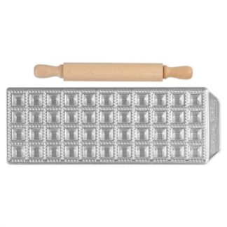Stampo ravioli Stampo ravioli Imperia 3300 RAVIOLAMP 44 fori 2,5 cm con rullo legno S (ord.min.1.00 unità)