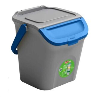 Pattumiera differenziata Pattumiera differenziata Stefanplast 69002 ECO WAY Grigio e Blu (ord.min.1.00 unità)