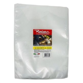 Sacchetti sottovuoto Sacchetti sottovuoto Reber 6735N 20 Goffrati 30x40 cm Clear (ord.min.1.00 unità)