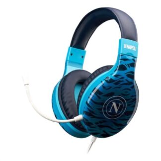 Cuffie gaming Cuffie gaming Qubick CGP50010 MULTIPIATTAFORMA SSC Napoli Waves Blue (ord.min.1.00 unità)