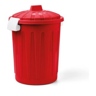Bidoncino Bidoncino Veca BD001 0080MJ CRD BLIM coperchio a clip Rosso (ord.min.1.00 unità)
