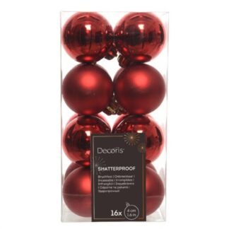 Set palline albero Natale Set palline albero Natale Amicasa 9021777 Red (ord.min.1.00 unità)